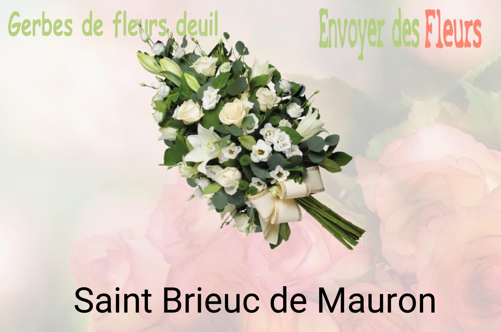 Gerbe de fleurs de deuil livrée à Saint-Brieuc-de-Mauron